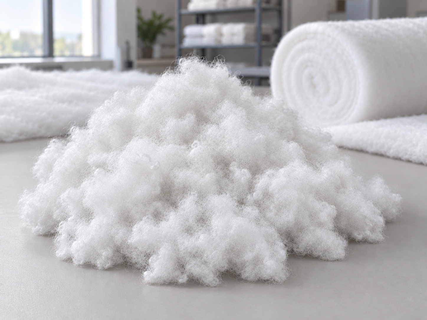 Recycled hollow conjugate non-siliconized polyester fiber